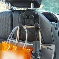 1/2/4pc Multifunctional Car Seat Back Hook Double Head Phone Hanger Headrest Hanging Bag Storage Hanger Car Interior Accessories