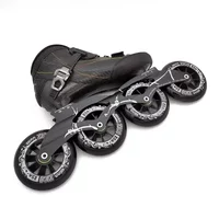 Professional speed skating shoes big wheel speed skating flat shoes big three wheel roller skates big cake carbon fiber roller s