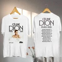 T-shirt Céline Dion Paris 2026 Fan Tour – Nouvelle Collection Été 2026 – T-shirt Homme Femme – Musique Pop Streetwear Hip Hop