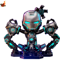 HotToys Iron Man 2 Neon Tech Version Iron Man Cosbaby Mini Collectible Figure With Docking Station For Marvel Movie Collectors