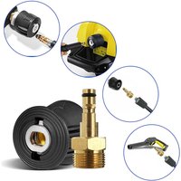 M22Quick Connect Adapter M22 14mm Connector for Karcher K2-K7 With Brass Washer Gun Hose Pipe Convert Tool Quick Release Adapter