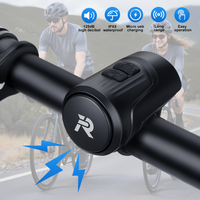 Bicycle Bell Waterproof Horn Bell 125dB Waterproof Bike Horn USB Rechargeable MTB Road Cycling Bicycle Alarm Horn