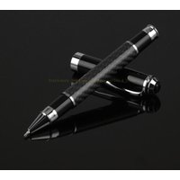 Carbon Fiber Gel Ballpoint Pen Black Business Writing Office School Supplies