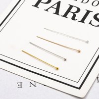 Épingles à tête sphérique en métal, 200 pièces/lot, 16 20 25 30 40 50mm, broches en T, artisanat fait à la main, bricolage, fabrication de bijoux, accessoires, vente en gros