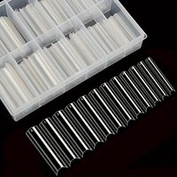 240Pcs Boxed Water Pipe Nail Tips French Square Head Extra Long Coffin Half Cover Extra Long Female Extra Long Nail Tips Transpa