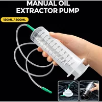 Oil Extractor Syringe Large Capacity Fluid Transfer Pump with Hose Manual Oil Change Tool 150ML 500ML for Car Engine Oil