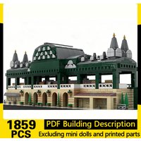 City Street View Model MOC Building Bricks Europa Park Entrance Modular Technology Gifts Holiday Assemble Children Toys Suit