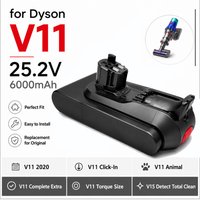 6000mAh für Dyson V11 Akku-Adapter 25,2V Ersatzakku-Zubehör passend für Dyson V11 Click-in Version SV16 SV17 SV22 SV28 SV29 SV47 970938-01 970425-01