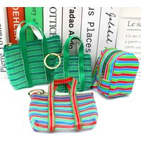 1Pc Key chain Fishing Net Bag Vegetable Basket Mini Coin Purse Wallet Pendant Woven Bag Small Backpack Pendant Wholesale