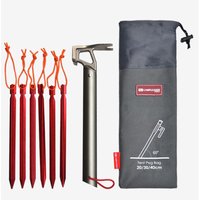 Tent Pegs Holder Case Waterproof Camping Hammer Organizer Pouch for Hiking Backpacking Accessories