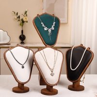 Wood jewelry necklace jewelry display frame high-grade impression model counter window display props necklace frame