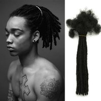 0.2/0.4/0.6/0.8/1cm Width Dread Locks Extension Human Hair Full Handmade 100% Human Hair Loc Dreadlock Extensions for Men Women