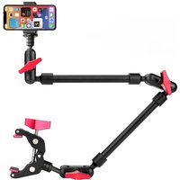 Camera Magic Arm with Super Clip Bracket for Smartphone Camcorder Action Camera Clamp Mount Tablet Webcam Studio Kits Set