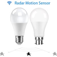 Radar Detection LED Bulb 220V 6W 9W 12W 15W 18W 20W E27 B22 Radar Motion Induction Led Lamp Built-in Radar For Home Stair