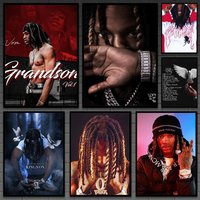 Rapper K-King Cool V-Von Poster Versatile HD Waterproof Wall Art Self-Adhesive Decor for Any Space Ideal Gift