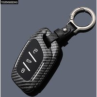 3 Button Carbon Style ABS Car Key Case Cover Fob for MG 4 2023 Mg4 Ev MG HS GT ZS EV ZX MG5 MG6 for Roewe RX3 RX5 RX8 ERX5 I6 I5