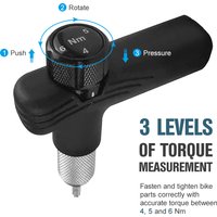 Adjustable Bike Torque Wrench 4/5/6Nm Torque T Wrench Portable Bicycle Maintenance Kit