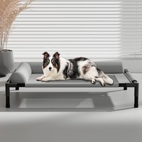 Elevated Mesh Breathable Pet Sofa Cot with Removable Washable Bolsters Removable Cooling Dog Bed for Large Dogs Indoor Outdoor