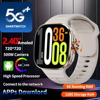 5G/4G Full Network Smart Watch 2.40 inch 720*720 Big Screen HD Video Call 8GB+128GB RAM Smartwatch Google Play WIFI GPS Sim Card