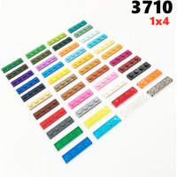 100pcs/lot MOC Parts 3710 Plate 1x4 Compatible Figures Bricks DIY Assmble Building Blocks Particle Kid Puzzle Brain Toys Gift