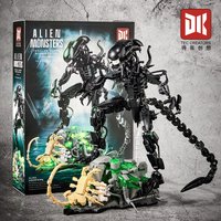 958pcsCreative MOC Alien Monster Building Blocks Bricks Set DIY Alien Figures Assembly Model Kit Toys For Children Adult Gifts