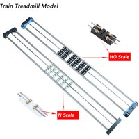 HO N Scale Model Train Treadmill Track Rider Roller Trolleys/ Wheels for Railway Accessories One-Axis Module