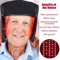 NEW Red Light Cap For Head Massage Stress Relief Scalp Phototherapy Hair Growth Helmet Headache Relief Care Accessories