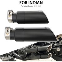 New Motorcycle Part Exhaust System Short Muffler Pipe Tube Tail Tip Section Fit For Indian Scout Bobber 60 Rogue 2015 - 2023