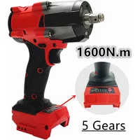 For Milwaukee 18V Battery 1600N.m Brushless Electric Wrench Impact Wrench 5 Gears Cordless Driver Car Truck Repair Power Tools