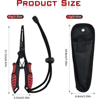 Goture Multifunctional Universal Fish Lip Grip Fishing Hook Pliers Line Cut Stainless Steel Needle Nose Pliers Hardware Tools