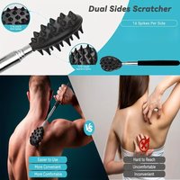 Telescopic Back Scratcher with Dual-Side Spikes, Retractable Itch Relief Tool for Easy Reach, Comfortable Grip