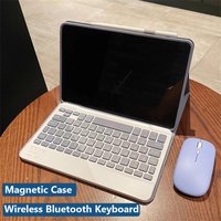 Bluetooth Keyboard Case for Huawei Honor Pad X7 8.7 Inch 2025 PU Leather Folio Bluetooth Wireless Detachable Keyboard and Mouse