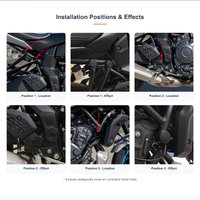 Motorcycle Frame Hole Protection Cap Cover Bumper Trim Cover For YAMAHA MT07 MT-07 mt 07 2024 2025 2026 up