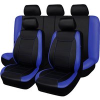 Waterproof Universal Carbon Fiber Leather Car Seat Covers Fully Enclosed Protective Cover Fit for Most Cars, Trucks, SUVs, Van