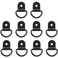 10-80pcs Shape Tie Down Anchor Rings Iron Stainless Steel Cargo Tie Down Ring for Car Truck Trailers RV Boats