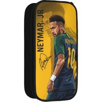 Neymars Brazil Football Pencil Cases Soccer Number 10 Pencil Box Pen Box for Student Large Bags School Supplies Gifts Stationery