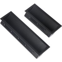 NEW Industrial Iron Sheet Cabinet Pull Plastic Concealed Handle Recessed Plastic Grip For Chassis Door Handle