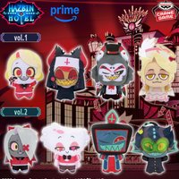 Vox Alastor Hazbin Hotel 10cm Banpresto Cotton Doll Vincent Plush Toy Anime Peripheral holiday Gift Keychain Collections
