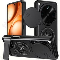 Case For OPPO Find X9 Ultra Matte Black Case with Slide Camera Protection Anti-Shock Soft TPU Case Ultra Thin Anti-Shock Cove