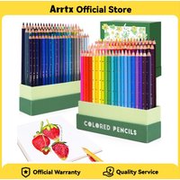 Arrtx 48/72/126 Colored Pencil Set Soft Core for Adult Color Drawing Blending Shading Sketching for Artists Beginners