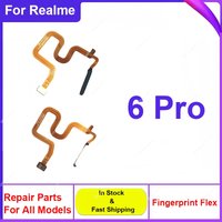 Fingerprint Sensor Flex Cable For OPPO Realme 6 Pro Finger Print Home Button Power Flex Key Touch ID Flex Cable Spare Parts