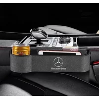 Car Seat Gap Leather Storag Box Side Crevice Organizer For Mercedes Benz W203 W204 W205 W206 W212 CLK GLA B C E S Accessories