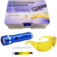 R134A R12 Car Air Conditioning A/C System Leak Test Detector Kit 14 LED UV Flashlight Glasses Fluorescent oil Tool Set