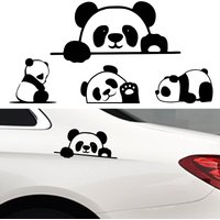 BLKUOPAR Peeking Panda Car Stickers Vinyl ATV Creative Decal Cute Occlusion Scratch Refrigerator Air Conditioner Car Accessories
