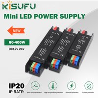 Ultra Thin Mute Lighting Transformers 60W 100W 200W 300W 400W LED Strip Power Supply AC110V 220V to DC12V 24V LED Converter
