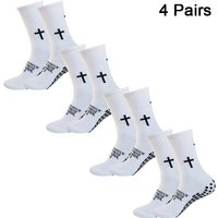 4 Pairs Anti-slip Football Socks Men Woman Breathable Soccer Basketball Tennis Sports Socks Cycling Riding Socks Yoga Sock