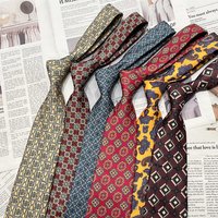 2026 New Spring Paisley Silk Neck Ties Adult Oversized 9cm Brown Red Necktie Creative Printing Mens Daily Wear Vintage Soft Ties