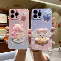 For Galaxy S8 S9 S10 S20 S21 S22 S23 FE Plus Lovely 3D Pig Cartoon Case Cute Silicone Cover For Samsung Note 10 20 Ultra 8 9