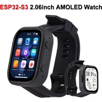 Płytka rozwojowa Waveshare ESP32-S3 z 2.06-calowym ekranem dotykowym AMOLED 410x502, obsługująca ESP32, DeepSeek, Arduino IDE i ESP-IDF.