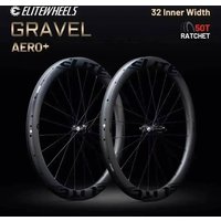 AliExpress ELITEWHEELS GRAVEL AERO+ 700C Carbon Wheelset Wing 20 Spokes Ratchet System 50T Disc Brake Cyclocross Wheels Center Lock